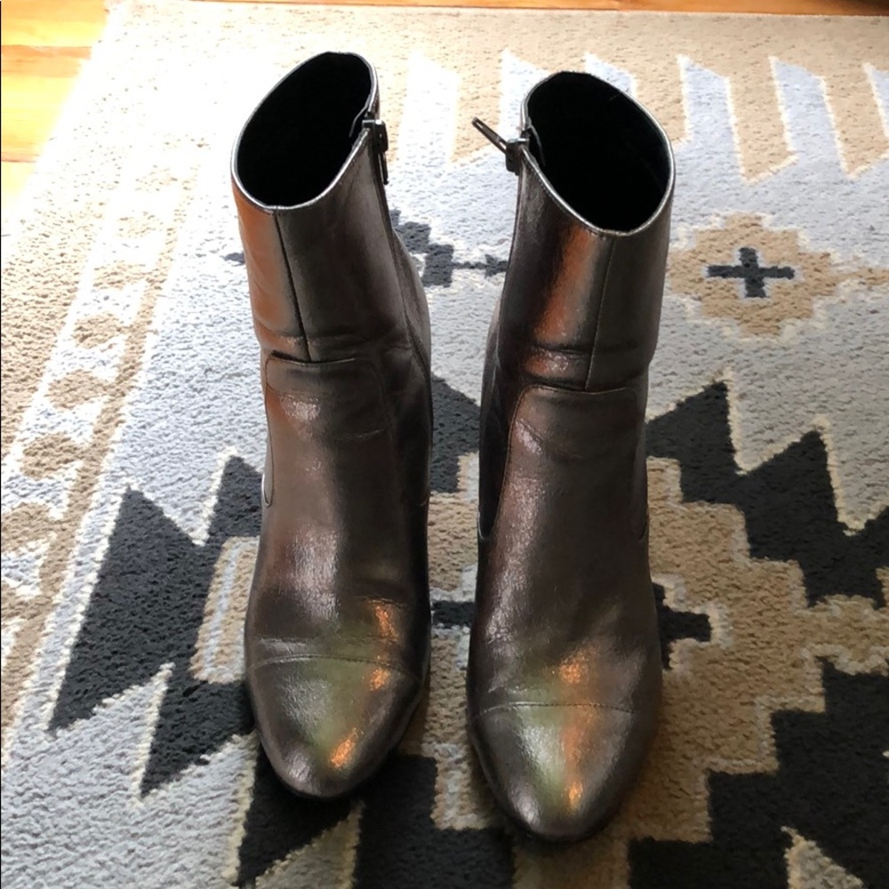 Silver boots